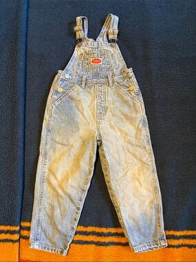 Revolt vintage Children's Light Blue Denim Overalls with Adjustable Straps